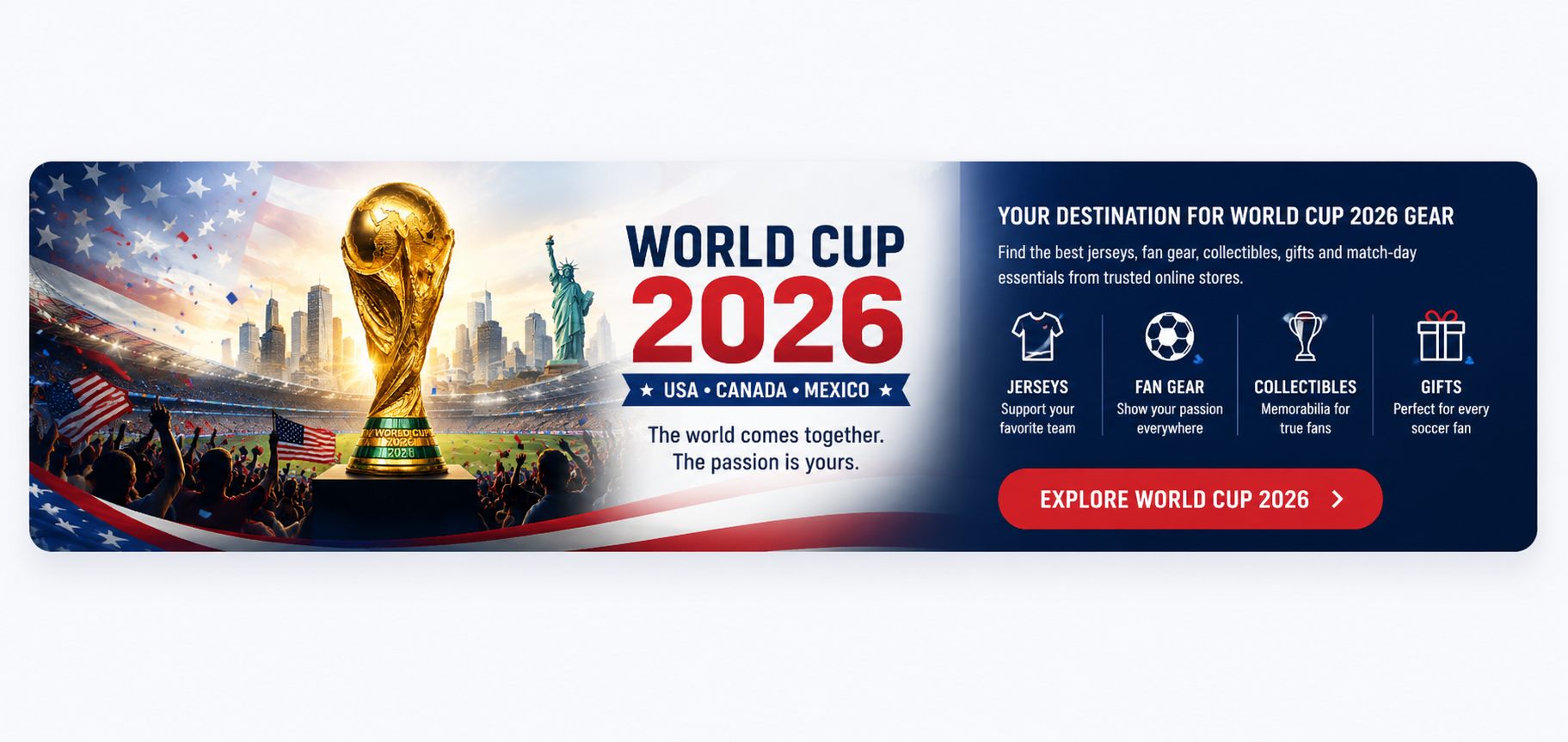 World Cup 2026 gear and collectibles